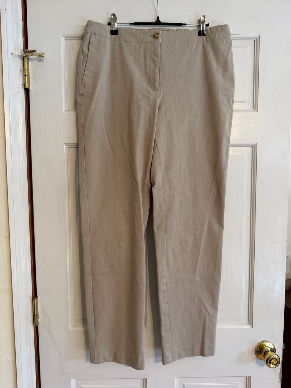 J. Jill TALL Taupe Straight-Leg Pants